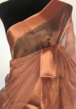 Copper Tissue Silk Saree with Copper Zari Weaves