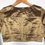 Metallic Gold Heavy Tissue Silk Blouse