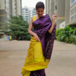 Eggplant Purple Kanjivaram Silk Saree