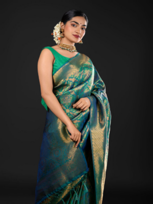 Emerald Green Trending saree colors for your Muhurtham for Wedding Season 2024-2025