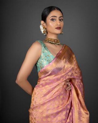 Onion Pink Trending saree colors for your Muhurtham for Wedding Season 2024-2025