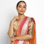 Gold Chanderi Silk Blouse