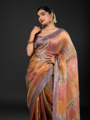 zari tissue silk saree for Diwali 2024-2025