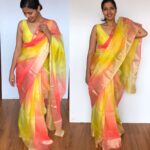 pure Yellow Kota Silk Saree