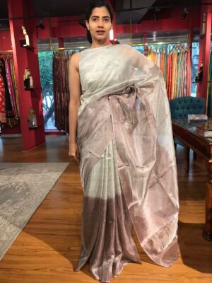 Ombre tissue silk sarees online for Diwali 2024-2025