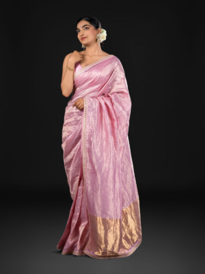 Must have baby pink tussar silk saree for 2025