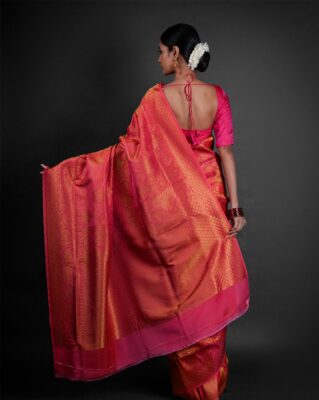 Must have pink banarasi silk saree for 2025