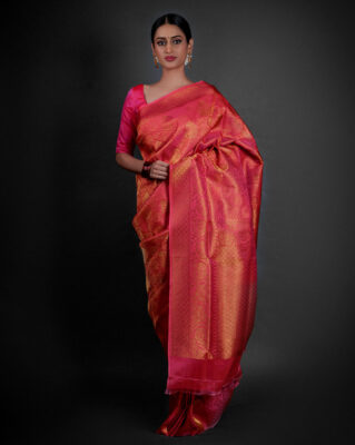 Must have pink banarasi silk saree for 2025