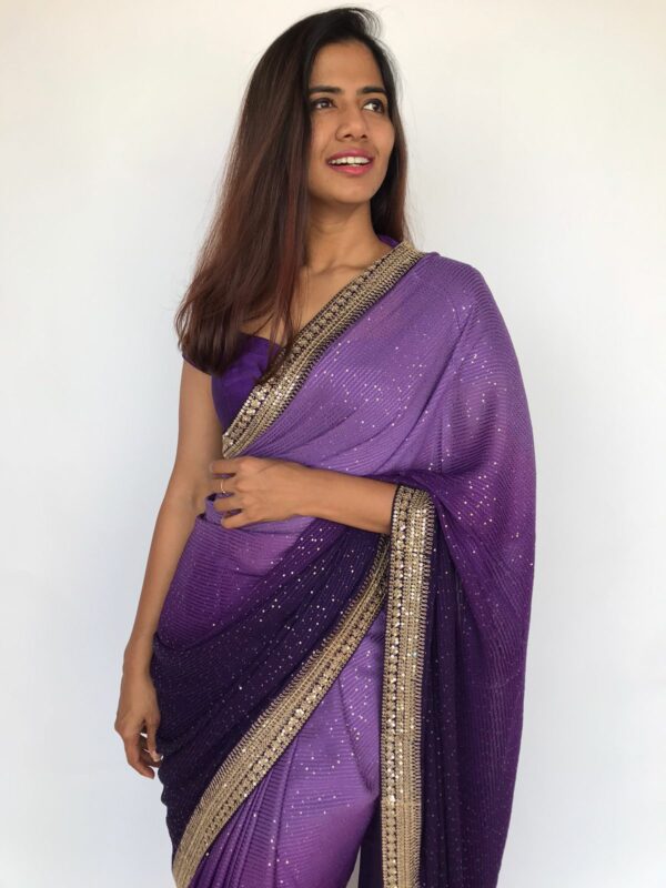 SEQUENCE SAREE DRAPING IN LEHENGA STYLE, THREE ATTRACTIVE DRAPE OF SEQUENCE  SAREE