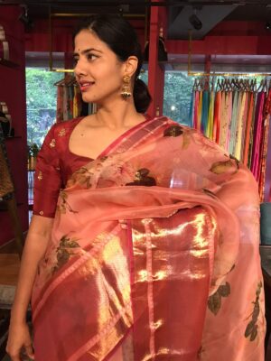 Organza Sarees (ऑर्गेंजा साड़ी) | Latest Collection of Organza Sarees ...