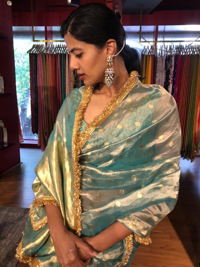 Jewel Neck Readymade Stitched Brocade Saree Blouse Poly Silk Fabric Indian  Sari Choli Tunic Wedding Top Women, Light Golden, Small-32 : :  Clothing, Shoes & Accessories