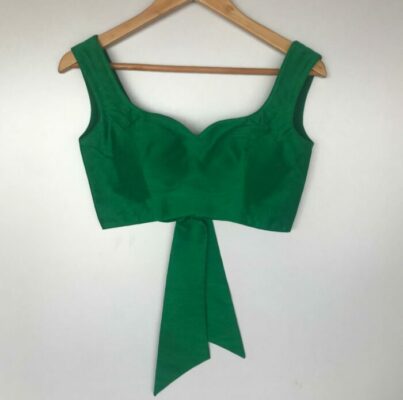 green raw silk blouse mirra clothing