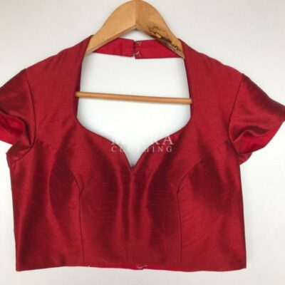 maroon pink raw silk blouse mirra clothing