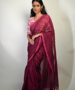 Plain Soft saree by Mirra Clothing