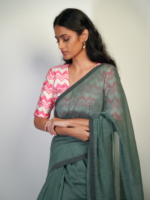 Beautiful Handwoven Mul Cotton Saree By Mirra Clothing