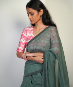 Beautiful Handwoven Mul Cotton Saree By Mirra Clothing