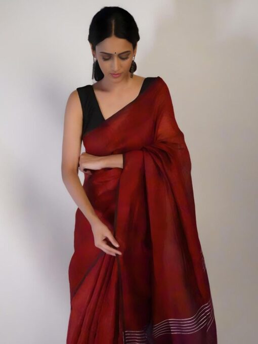 Light weight and simple Casual Wear Saree By Mirra Clothing