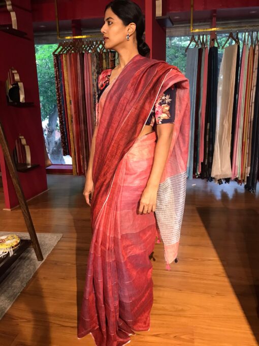 Light weight Handwoven Silk Saree