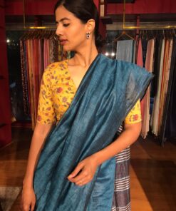 Beautiful Linen Saree By Mirra Clothing