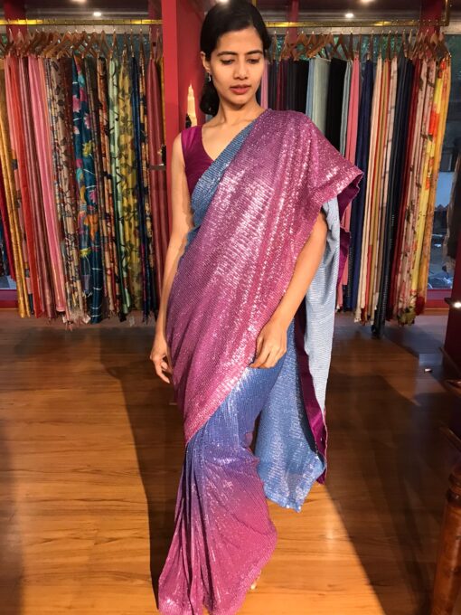 Sequins saree by Mirra clothing