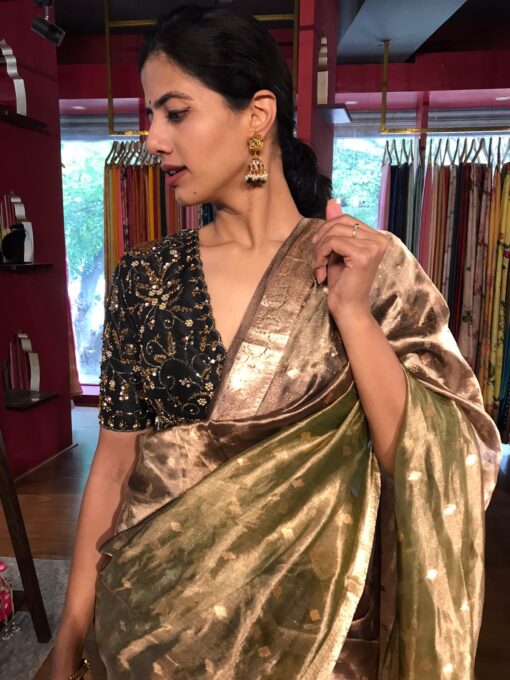 Party Wear Tissue saree By Mirra clothing