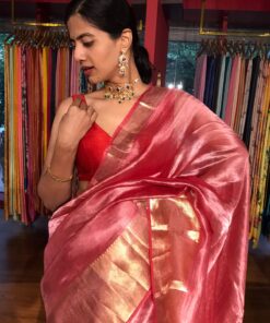 Banarasi Tissue Silk Saree by Mirra Clothing