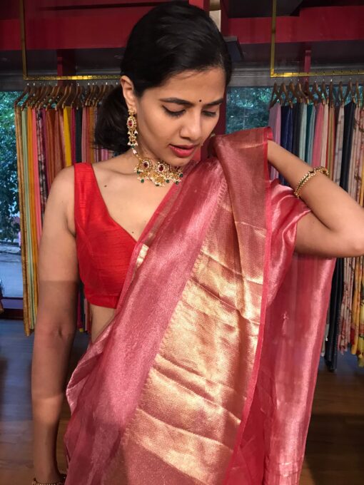 Festive Tissue Silk Saree by Mirra Clothing