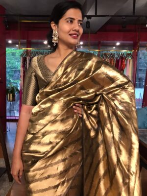 Leheriya Saree for Diwali at Mirra Clothing