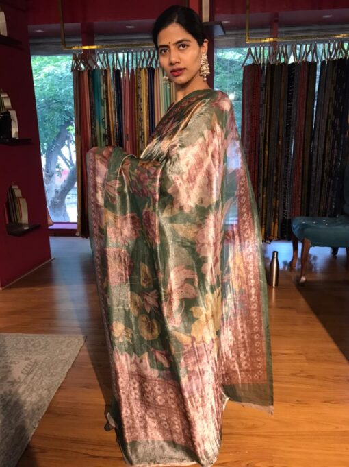 Festive Wear Tissue Silk Saree by Mirra Clothing