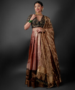 Banarasi Brocade Silk Lehenga by Mirra Clothing