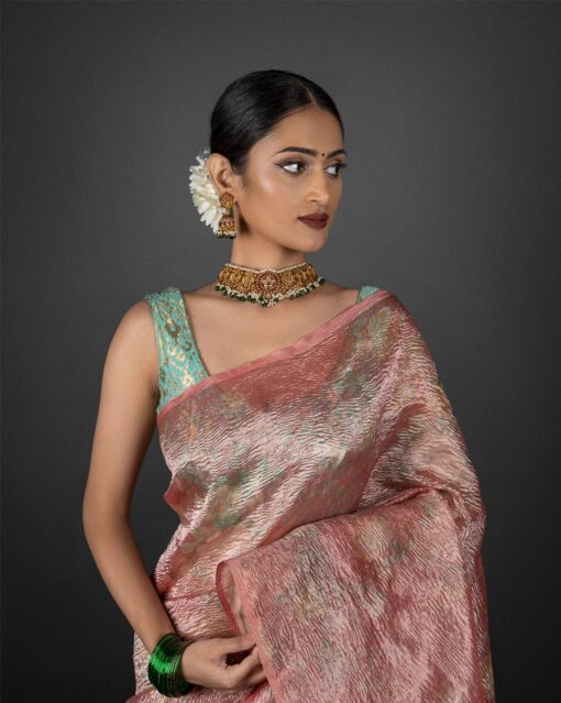 tissue silk saree by Mirra Clothing